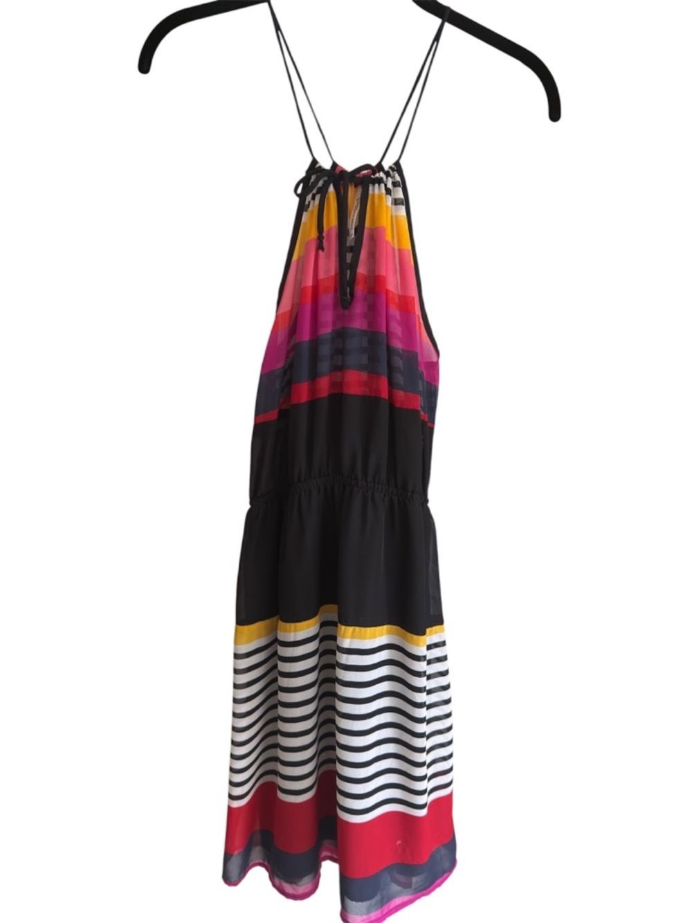 Peppermint USA sheer halter midi dress – size small